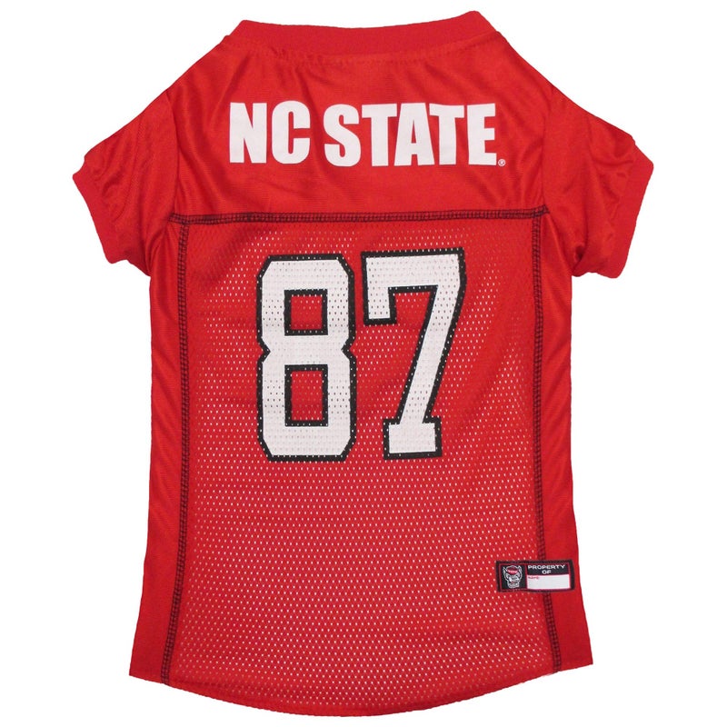 Pets First NCAA College North Carolina State Wolfpack Mesh Jersey for DOGS & CATS, Small.Licensed Dog Jersey with your Favorite Football/Basketball College Team - Image 1